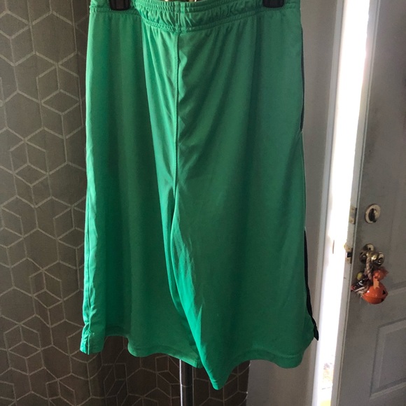 Fluorescent Green Under Armor Youth Shorts - Picture 2 of 4